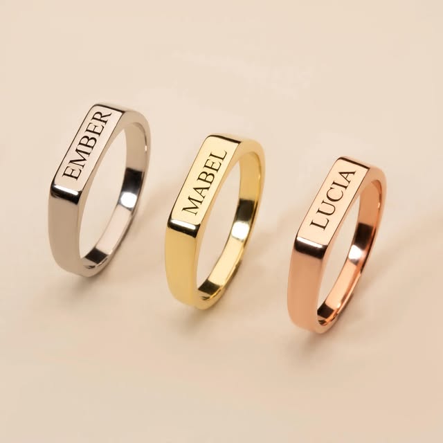 Customize Name Ring